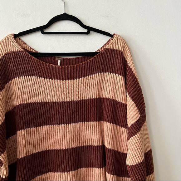 Free People Just My Stripe Slouchy Sweater - Picture 5 of 10